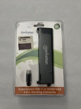 Manhattan 152631 SuperSpeed USB-C to HDMI/VGA 4-in-1 Docking Converter picture