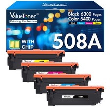 ** NEW HP Toner | 508A / 508X | Black / Color | With Chips | Compatible | 4-Pack picture