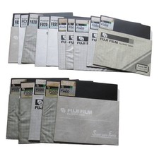 Lot of 15 FUJIFILM Vintage 8-inch Floppy Disks Japan Made Used Retro Computing picture
