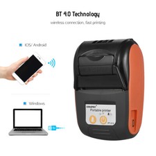GOOJPRT 58mm Portable BT Thermal Receipt Printer POS Handheld w/ Paper Roll O8T6 picture