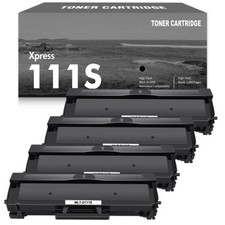 4 PK MLT-D111S Black Toner Cartridge For Samsung 111S Xpress M2020W M2070FW picture