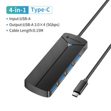 USB 3.0 Multi Hub 4 Ports Adapter Charger TF SD Card Reader PC Macbook Extension picture