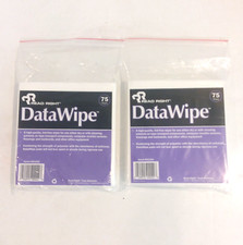 Lot of 2 Read Right DataWipe Lint-Free Wipers White 75/pack RR1250 NEW picture