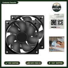 Compact 12V 120x120mm DC Fans - Efficient 1600RPM Cooling, 2-Pack Included picture