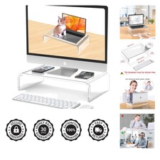 Grade A Acrylic Monitor Riser - Enhance Your Workspace Style and Comfort picture