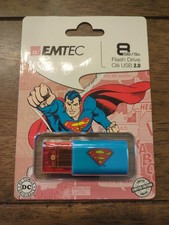 EMTEC Click 8 GB USB 2.0 Flash Drive, Superman New picture