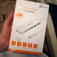 j5create USB-C 7-in-1 Hub 60W PD HDMI USB 3.0 SD 3.5mm JCD373 picture