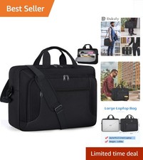 Elegant Waterproof 17.3 Inch Laptop Bag - Professional Briefcase for Men & Women picture