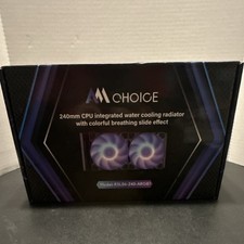 AMCHOICE 240mm Liquid CPU Cooler RSL06-240-ARGB1 Black Multicolor Lighting picture