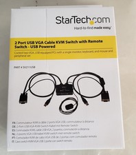 Startech.com SV211USB 2Port USB VGA Cable KVM Switch w/ Remote Switch *NEW* picture