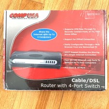 Cable DSL Router with 4-Port Switch NEW Comp USA picture