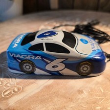 Vintage HiRev Viagra NASCAR Race Car PS2 Computer Mouse Pfizer Advertising Mouse picture