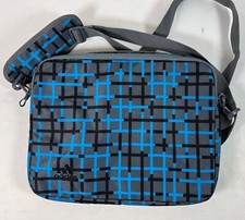 Adidas Laptop Blue/Black Plaids Carrying Shoulder Bag- Sleek picture