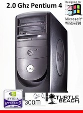 MAXXED RETRO Dell Windows 98 SE / DOS Computer Pentium 4 Win98 / XP Dual Boot picture