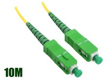 10M SC/APC to SC/APC Fiber Optic Simplex Single mode Optical Patch Cable Yellow picture