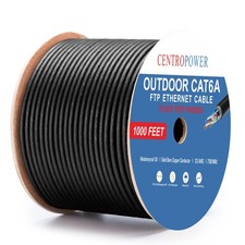 Cat5e Cable 1000ft,24AWG Outdoor Ethernet Cable 4 Pair Solid Copper picture