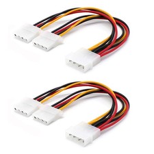OPSFALCON 2-Pack Molex 4-Pin Power Y-Splitter Cable picture