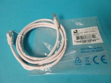 LOT OF 9 NEW QUICKTRON #77864 5 FT WHITE BOOTED CAT5E 350MHZ ROHS 570-125-005 picture
