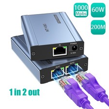 MT-VIKI PoE Gigabit Ethernet Splitter 1 in 2 Out 1000Mbps 802.3at/af 60W 200m picture