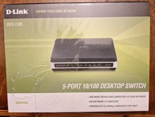 NEW Sealed D-Link DES-1105 5-Port 10/100 Fast Ethernet Desktop Network Switch picture
