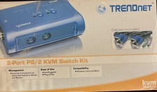 Trendnet TK-205K 2-port Ps/2 Kvm Switch Kit New Cables Included ——————-18 picture