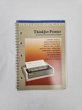 Vintage 1987 HP ThinkJet Personal Printer Owner's Manual Metal Binding HP 2225B  picture