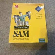 1996 Symantec AntiVirus for Macintosh (SAM) version 4.5 - 06-00-00523 New Sealed picture