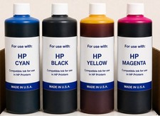 4 x PREMIUM COMPATIBLE BULK INK FOR BLACK HP Smart Tank 5103 C-Y-M-K picture