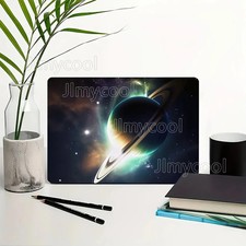 2x Saturn Ring Galaxy Planet Design Laptop Stickers High Quality PVC Material picture