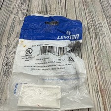 Leviton 41291-1BW White 1-Unit MOS Blank Fillter Wallplate Cover Insert  1 Pack picture