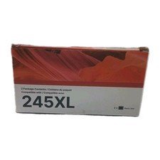 New Package Of 2x Teckkin Black 245XL Ink Cartridge Exp 03/2027 FAST 📭 🚚§}~ picture