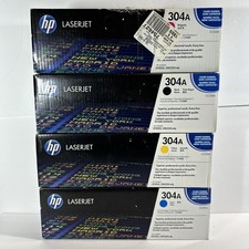 Genuine HP 304A BCYM Toner Cartridges Set CC530A CC531A CC532A CC533A New Sealed picture