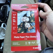Photo Paper Plus Glossy II 4x6 inch 100 Sheets Canon picture