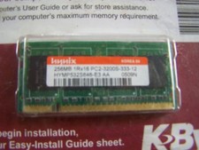 Hynix 256 MB 1Rx16 PC2-3200S-333-12 HYMP532S646-E3 AA 0509N Memory RAM picture