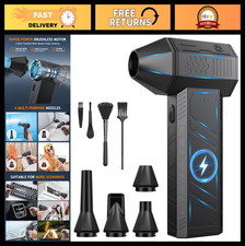 Powerful Cordless Compressed Air Duster - 180,000 RPM, 3-Speed Rechargeable Blow picture