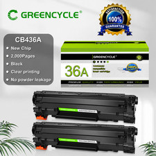 2PK CB436A Black Toner Cartridge Fits HP LaserJet P1505 P1505n M1522 M1522nf 36A picture