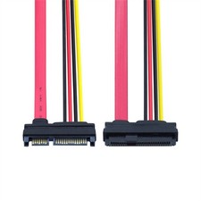 CY SFF-8482 SAS 29 Pin to SATA 22Pin Raid Extension Cable with 15 Pin SATA Power picture