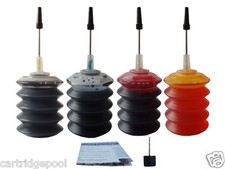 BULK INKJET REFILL INK 1BLACK 3COLOR 4x30ML (4OZ) CANON picture