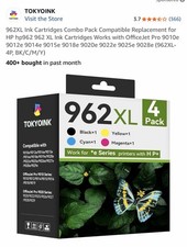 Tokyoink 962XL Ink Cartridge 4pcs Black Yellow Cyan Magenta  picture