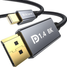 8K Mini Displayport to Displayport 1.4 Cable, 32.4Gbps, 6.6FT | picture