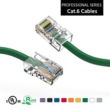 50Ft CAT6 UTP Ethernet Network Non Booted Cable Green picture
