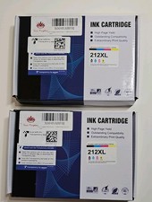 2 PACKS Valinkso 212XL Ink Cartridges. High Capacity Black & Color 4 OEM ReplacE picture