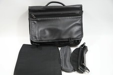 #329 TUMI Alpha Nappa Leather Flap Expandable Briefcase 96171DH picture