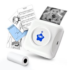 Mini Pocket Thermal Printer Wireless Bluetooth Photo with Label Paper 300dpi picture