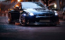 Cars nissan vehicles tuning jdm gtr r35 1920 1200 Desk Mat Stitched picture