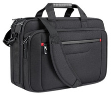 Maletín portátil premium 17.3″ expandible e impermeable para viaje negro picture