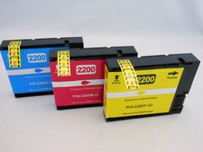 PGI-2200XL PGI2200 C M Y Ink Cartridge for Canon Maxify MB5320 MB5020 IB4020 3PK picture