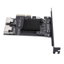 PCIe To Serial ATA Card 6Gbps PCI Express 4X To 2 Port MiniSAS SFF 8087 And DKOS picture
