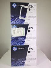 3 Pack - New Sealed OEM Genuine HP 42A Q5942A Black LaserJet Toner Cartridge picture