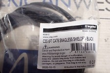 New Legrand C2G 00813 6FT CAT6 Snagless Black Shielded Ethernet Patch Cable picture